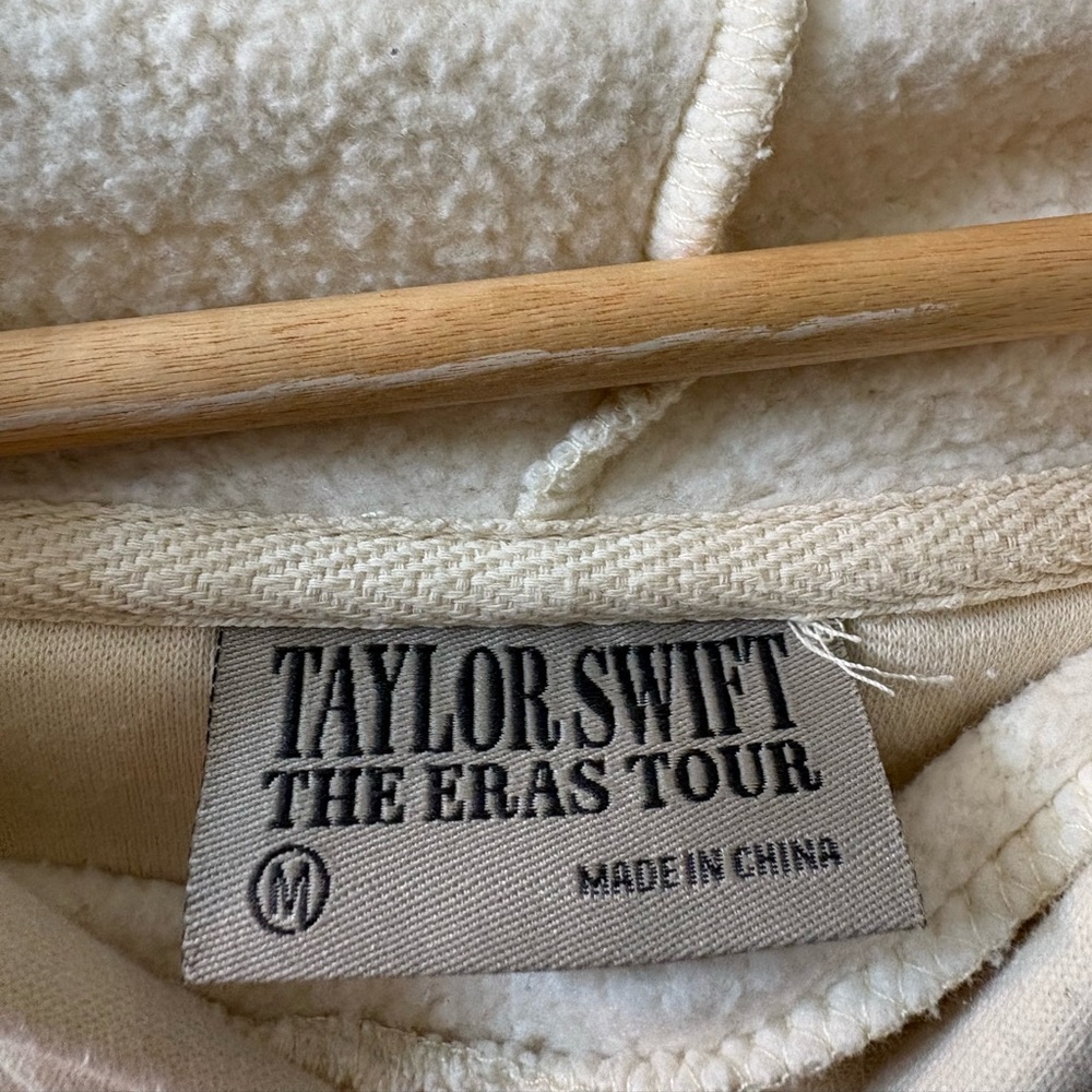 Taylor Swift The Eras Tour Beige Oversized Hoodie - Picture 3 of 4